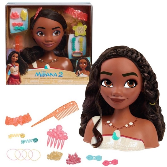 Disney Other - Disney Princess Moana Styling Head - Black Hair
